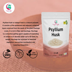 Yogi's Gift psyllium husk 2 lb packaging label
