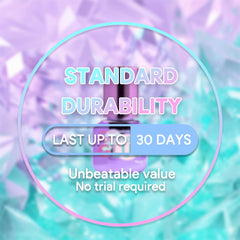Flat-bottom round-design crystals securely placed