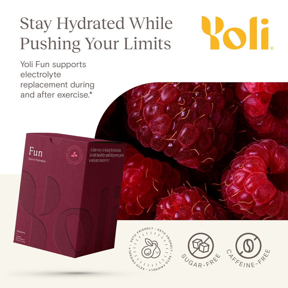 Yoli Fun sugar-free label close-up highlighting keto-friendly formula
