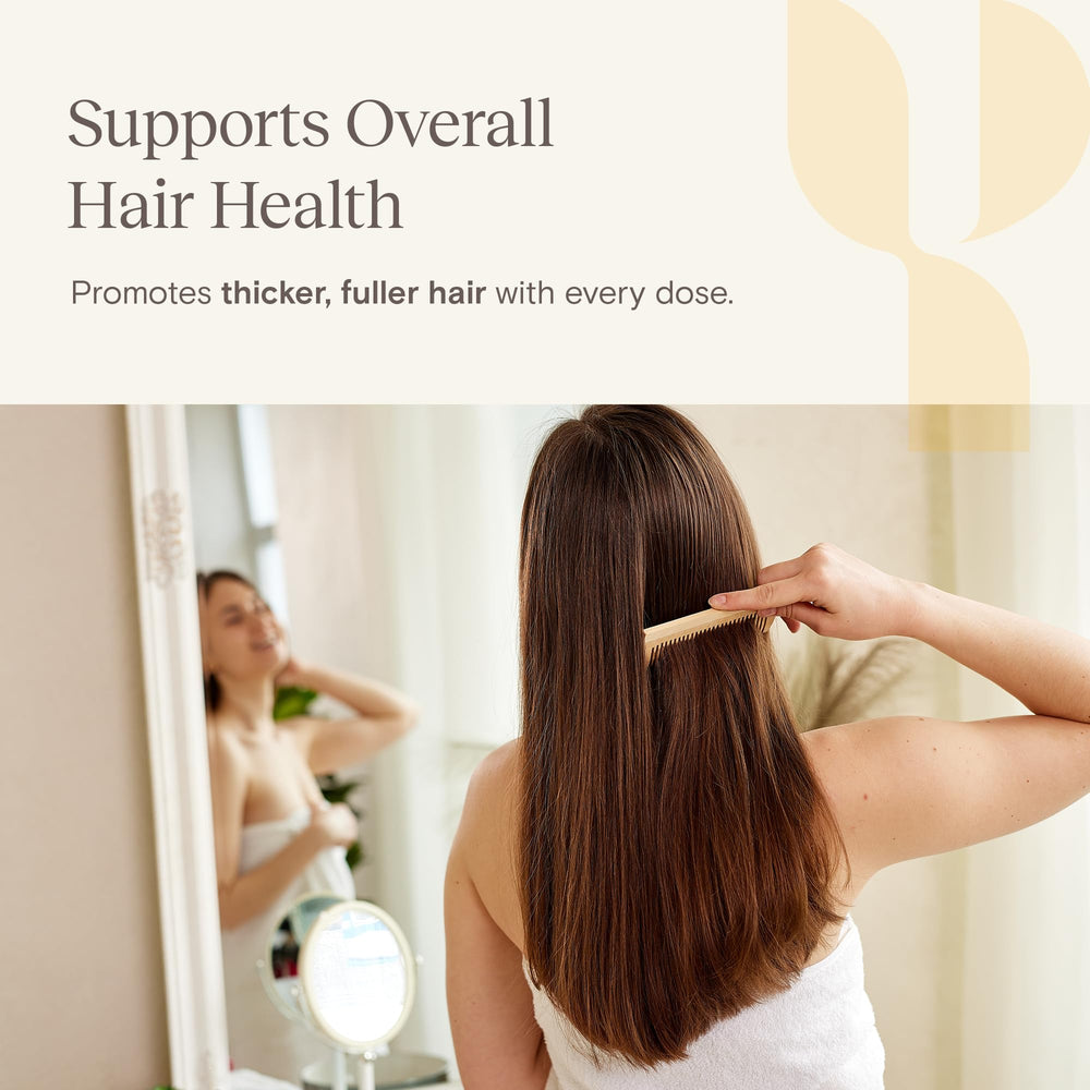 Biotin and collagen ingredients visual