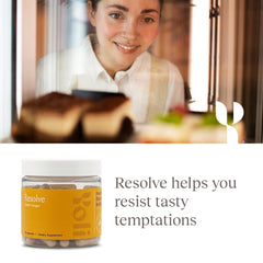 Yoli Resolve label close-up displaying ingredient panel and directions