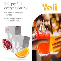 Artwork of Yoli Truth botanicals and superfruits.