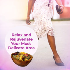 Relaxation and self-care concept with herbal steam