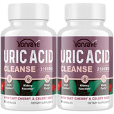 Yonrave Uric Acid Cleanse bottle front for daily wellness support.