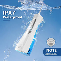 IPX7 waterproof flosser suitable for shower use