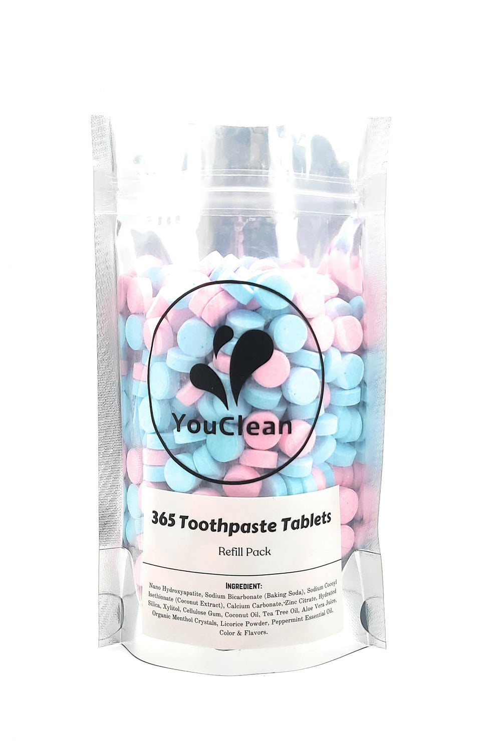 YouClean Refill Pak with 365 toothpaste tablets