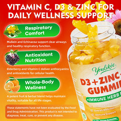 Orange-flavored sugar-free vegan gummies packaging