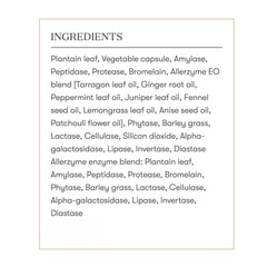 Product shot emphasizing vegetarian-friendly Allerzyme formula