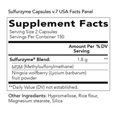 Packaging and branding of Young Living Sulfurzyme 300 capsules