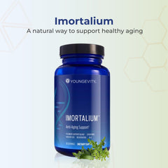 Youngevity Imortalium product bottles and packaging