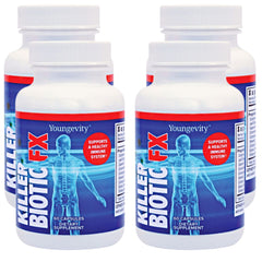 Bottle of Youngevity Killer Biotic FX with propolis