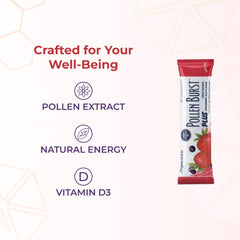 Serving suggestion showing a prepared Pollen Burst drink