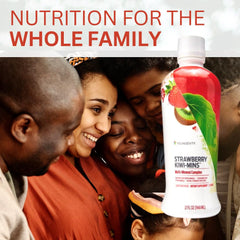 Ingredients and minerals chart for Strawberry Kiwi-Mins