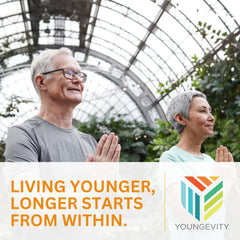 Serving idea showing a glass of juice and the Tangy Tangerine 2.0 bottle