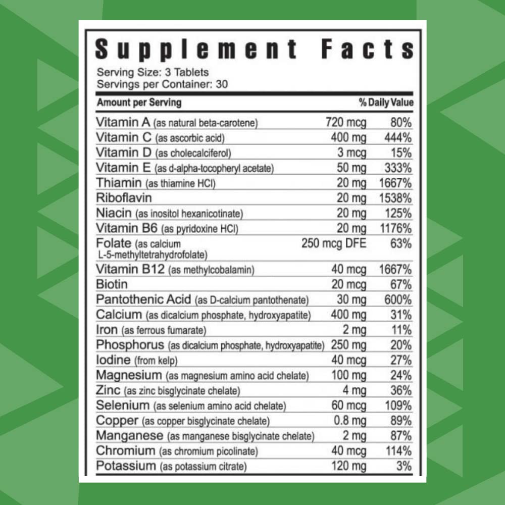 Packshot of Youngevity Ultimate Daily Classic Tablets