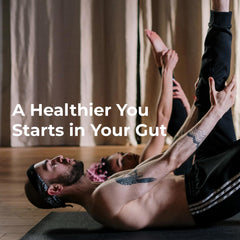 Concept image illustrating immune system support via gut health