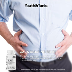 Gut health concept with digestive system icons