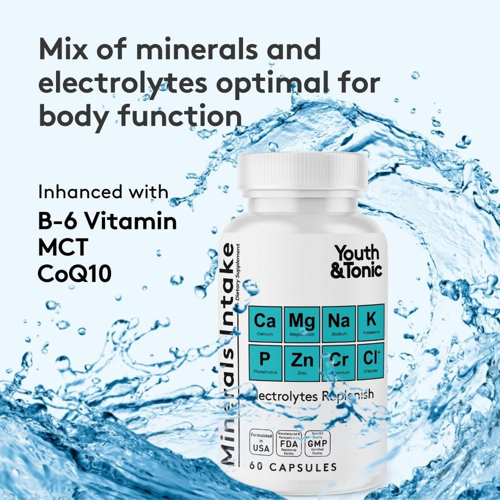 Youth & Tonic minerals-refill capsules show minerals for daily balance