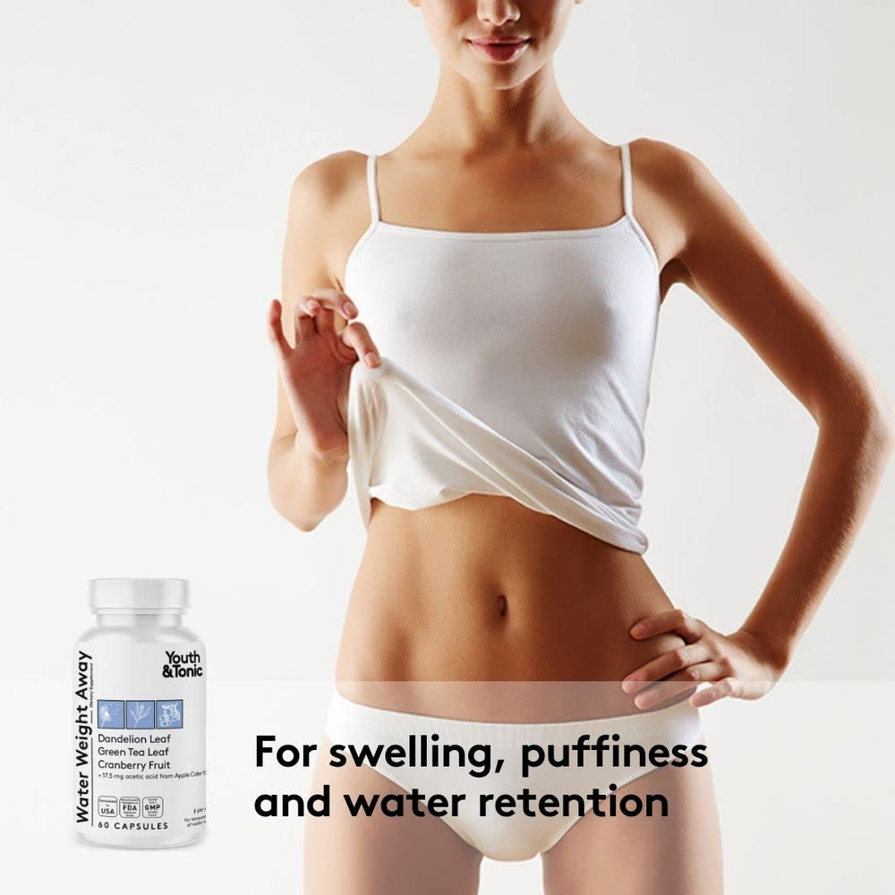 Diuretic water-weight support with dandelion and apple cider vinegar
