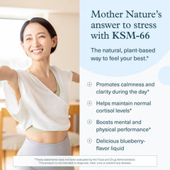 Blueberry-flavored Ashwagandha Liquid bottle