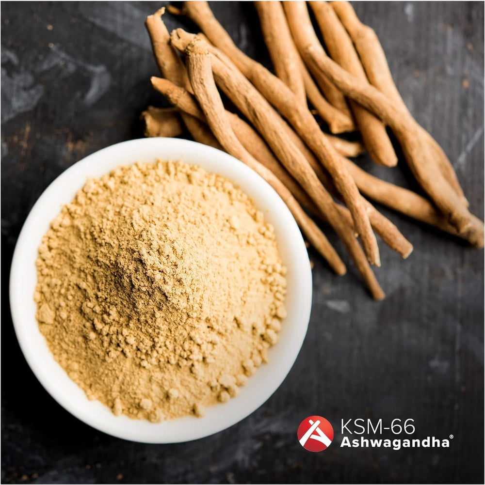 Product packaging showcasing Youtheory Ashwagandha Liquid