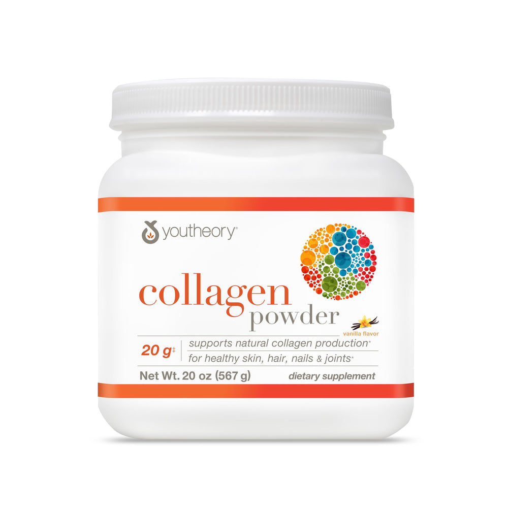 Youtheory Collagen Powder Vanilla bottle 20 oz