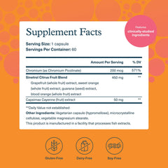 Front view of Youtheory Daily Fat Burner bottle highlighting Citrus Fruit Blend