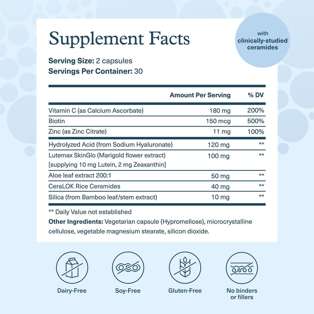 Close-up of Youtheory Hyaluronic Plus bottle