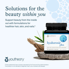 Skin hydration concept with Youtheory Hyaluronic Plus