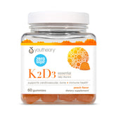 Youtheory K2D3 Peach Gummies bottle label front view