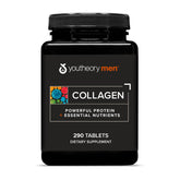 Youtheory Men's Collagen bottle label showing 5,000 mg per serving