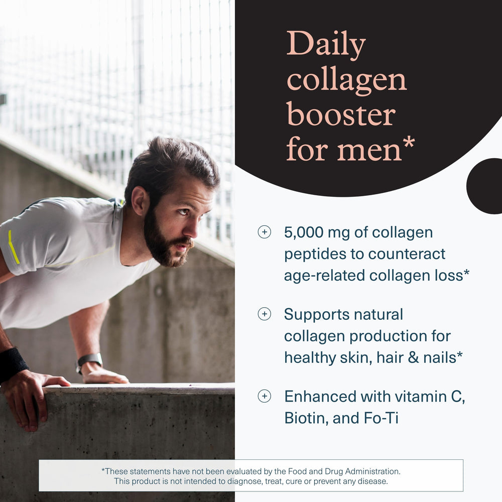 Collagen tablets from Youtheory Men's supplement