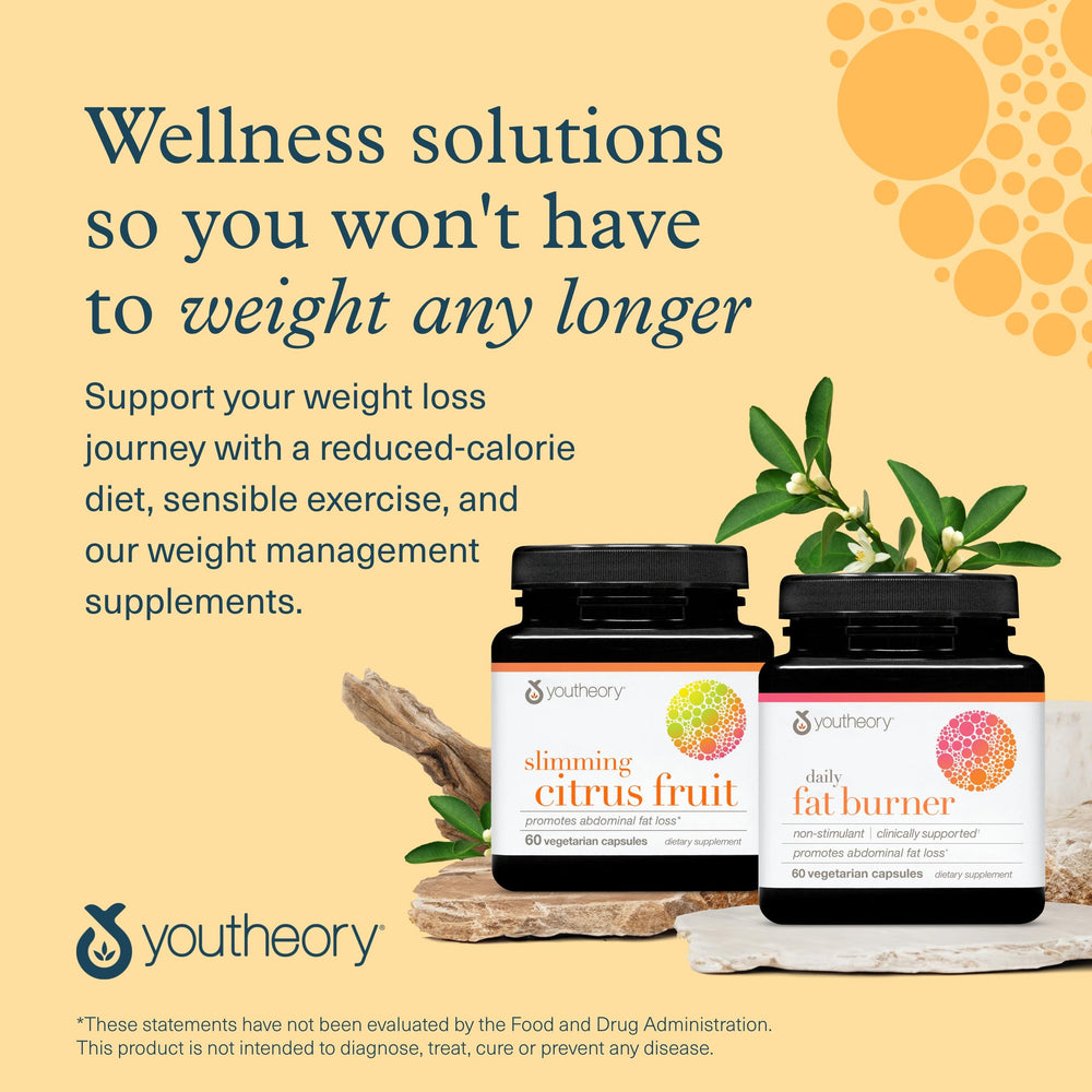 Lifestyle scene with citrus fruit supplement symbolizing wellness