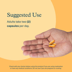 Dairy-free turmeric supplement capsules