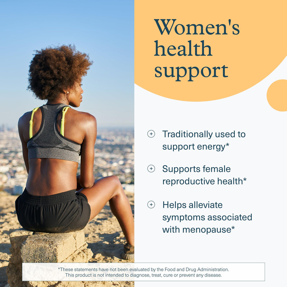 Close-up of Youtheory Women's Maca Root bottle