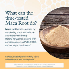 Ingredients panel for Youtheory Women's Maca Root