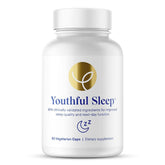 Front view of Youthful Sleep bottle with 60 capsules