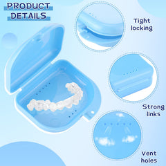 Youyole 32-piece retainer case in green with vent holes