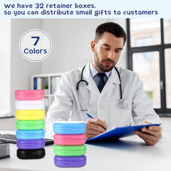 Youyole 32-piece retainer case in purple with vent holes