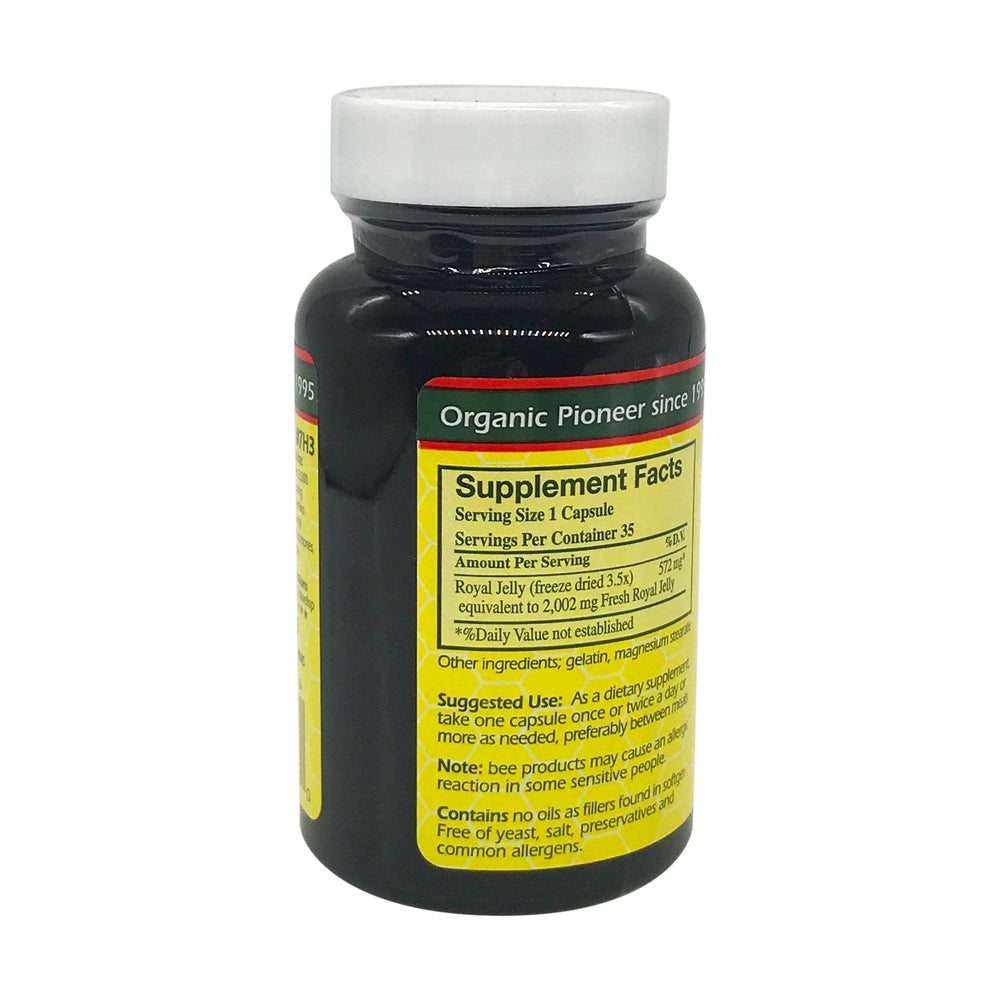 Nutrition label showing 2000 mg per capsule