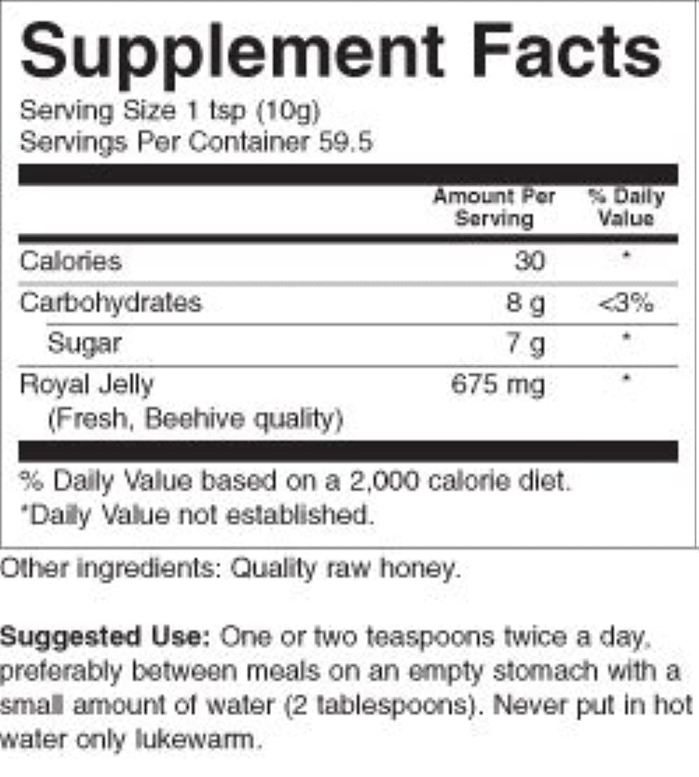 Close-up of Royal Jelly in Honey Ultra Strength Gel with spoon