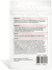 GLP-1 patches applied to clean dry skin