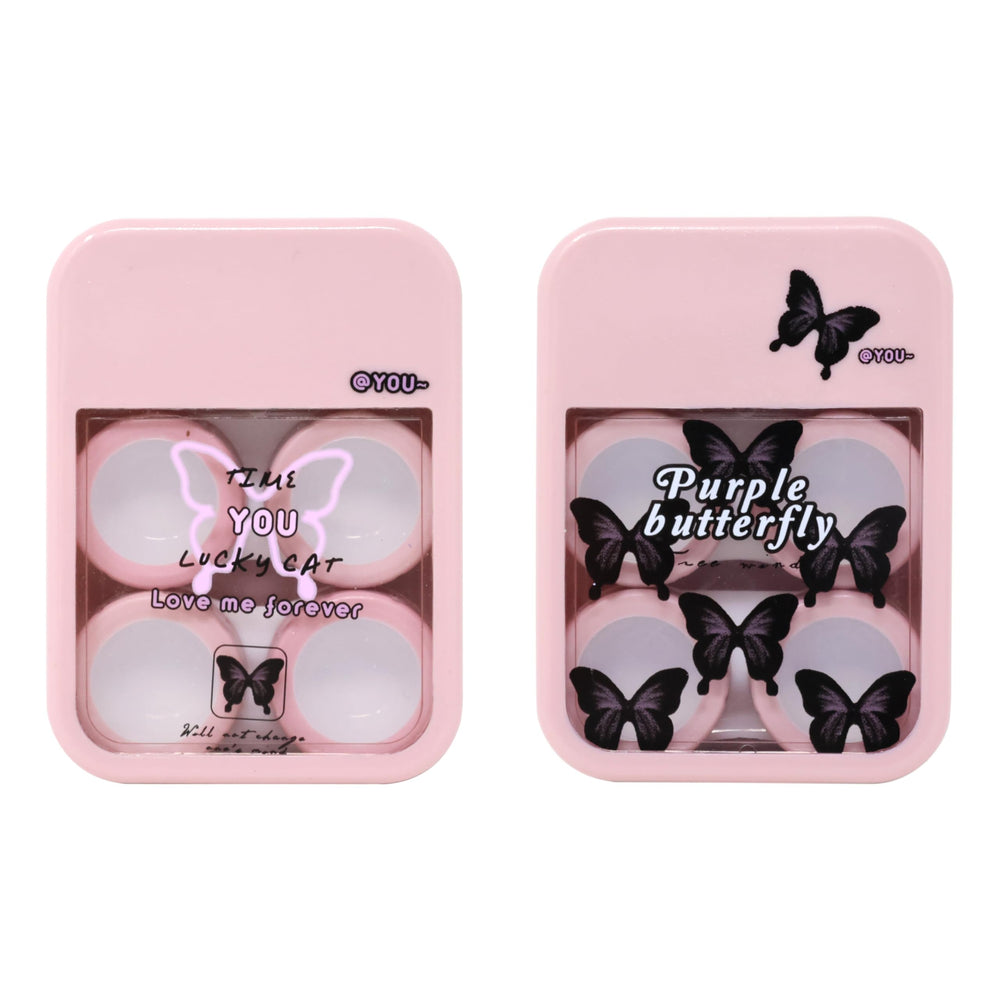 Small bottle with mirror lid included for contact lens care