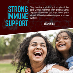 Nutrition label showing 2000 IU per serving on Vitamin D3 gummies