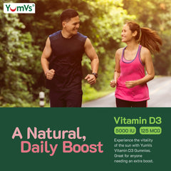 Close-up of berry-flavored Vitamin D3 gummies