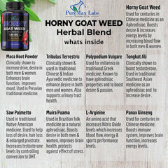 Horny Goat Weed herbal blend with nine powerful ingredients