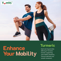 YumV turmeric gummies bottle in packaging
