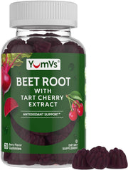 YUM-V'S Beet Root Gummies Berry Flavor bottle front - 60 count