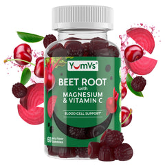 YumVs Beet Root Gummies Berry Flavor bottle label
