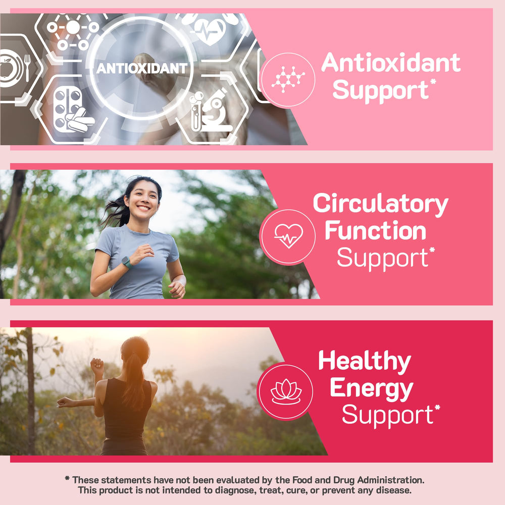 Supplement facts panel on YumVs bottle